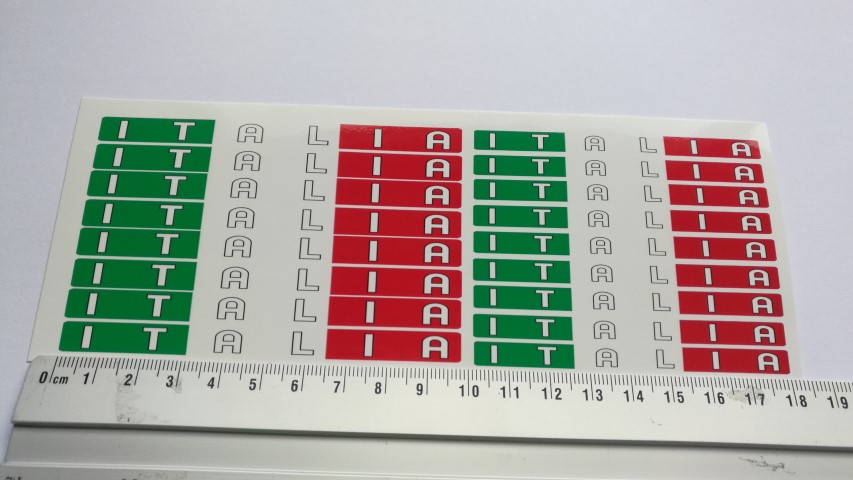 Italia Italiaanse vlag stickers