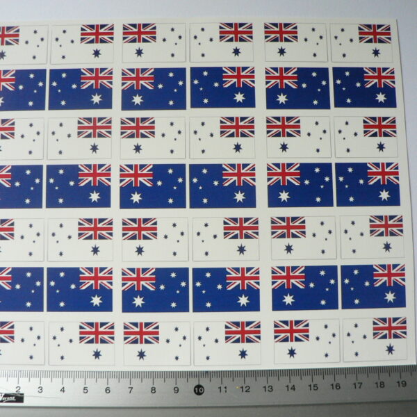Australische vlaggen water transfer decals