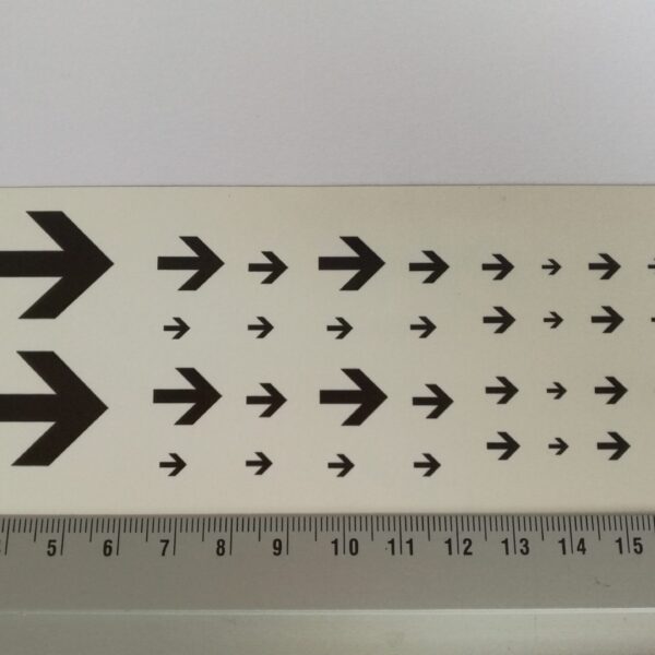 Zwarte pijlen water transfer decals