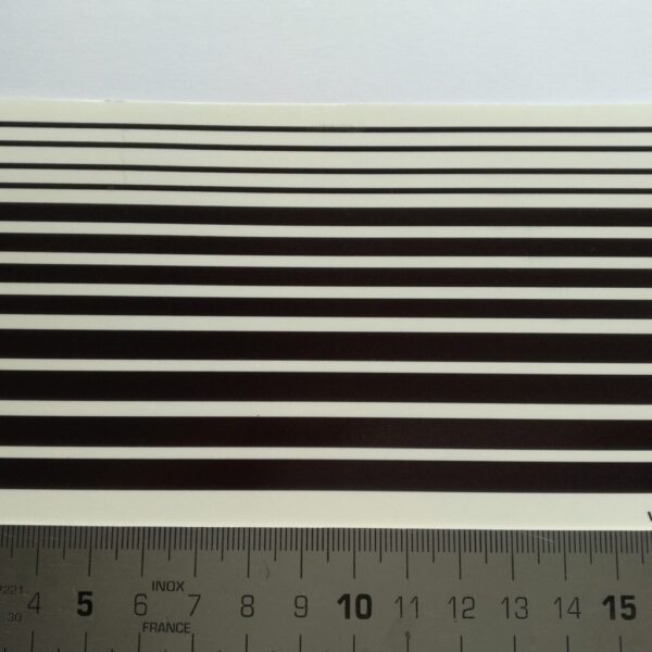 Zwarte strepen water transfer decals